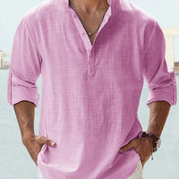 Men's Stand Collar Loose Shirt Felipe for Stylish Comfort Rebooters Mens Shirts