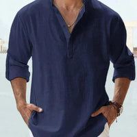 Men's Stand Collar Loose Shirt Felipe for Stylish Comfort Rebooters Mens Shirts