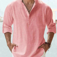 Men's Stand Collar Loose Shirt Felipe for Stylish Comfort Rebooters Mens Shirts