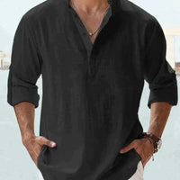 Men's Stand Collar Loose Shirt Felipe for Stylish Comfort Rebooters Mens Shirts