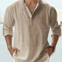 Men's Stand Collar Loose Shirt Felipe for Stylish Comfort Rebooters Mens Shirts