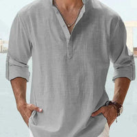 Men's Stand Collar Loose Shirt Felipe for Stylish Comfort Rebooters Mens Shirts