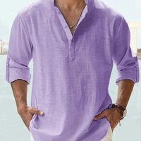 Men's Stand Collar Loose Shirt Felipe for Stylish Comfort Rebooters Mens Shirts