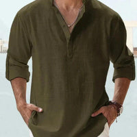 Men's Stand Collar Loose Shirt Felipe for Stylish Comfort Rebooters Mens Shirts