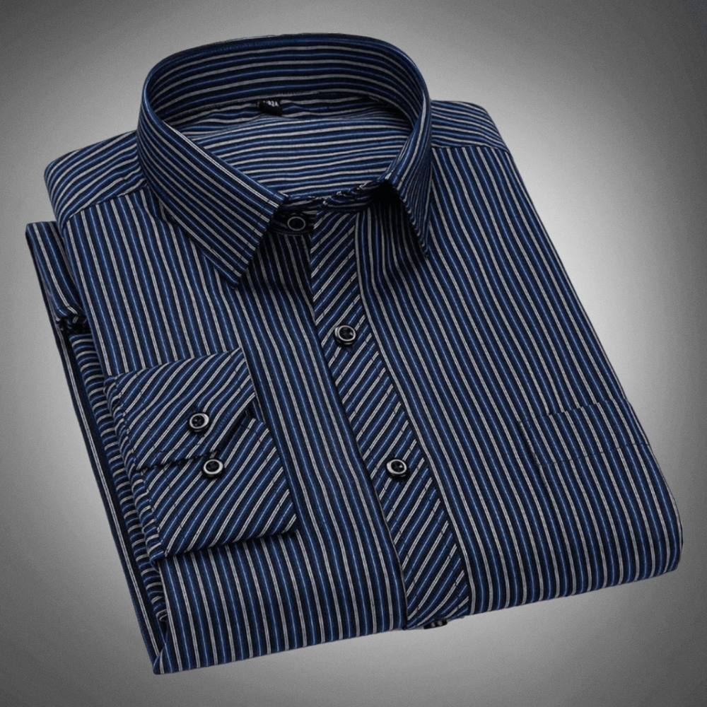 Men's Striped Classic Shirt | Adrian - Rebooters