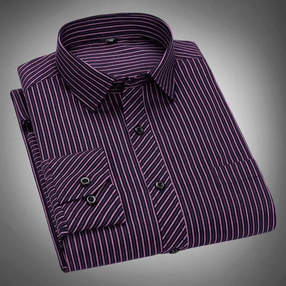 Men's Striped Classic Shirt | Adrian - Rebooters