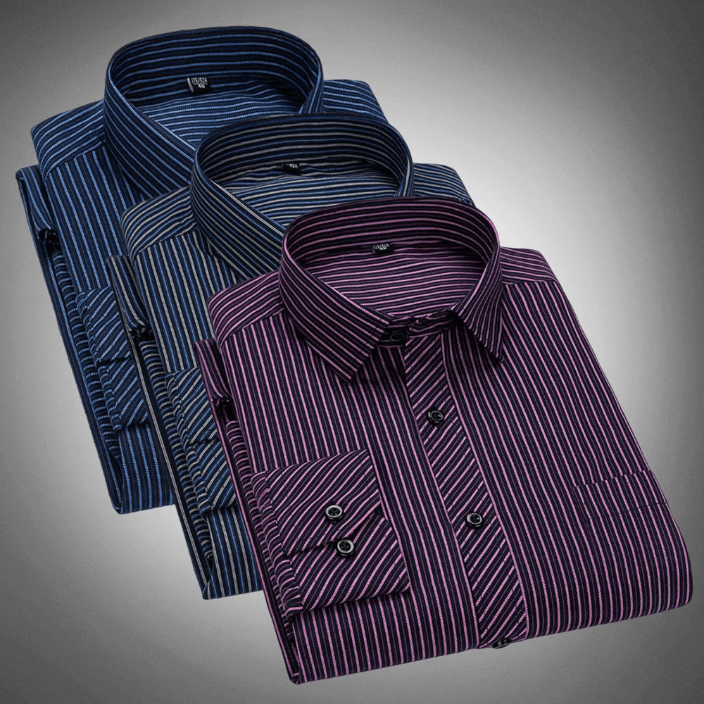 Men's Striped Classic Shirt | Adrian - Rebooters