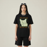 Men’s 80% Cotton 20% Cat Hair T-Shirt | Rebooters