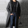 Men's Black Waterproof Autumn Winter Long Raincoat Jacket - Rebooters