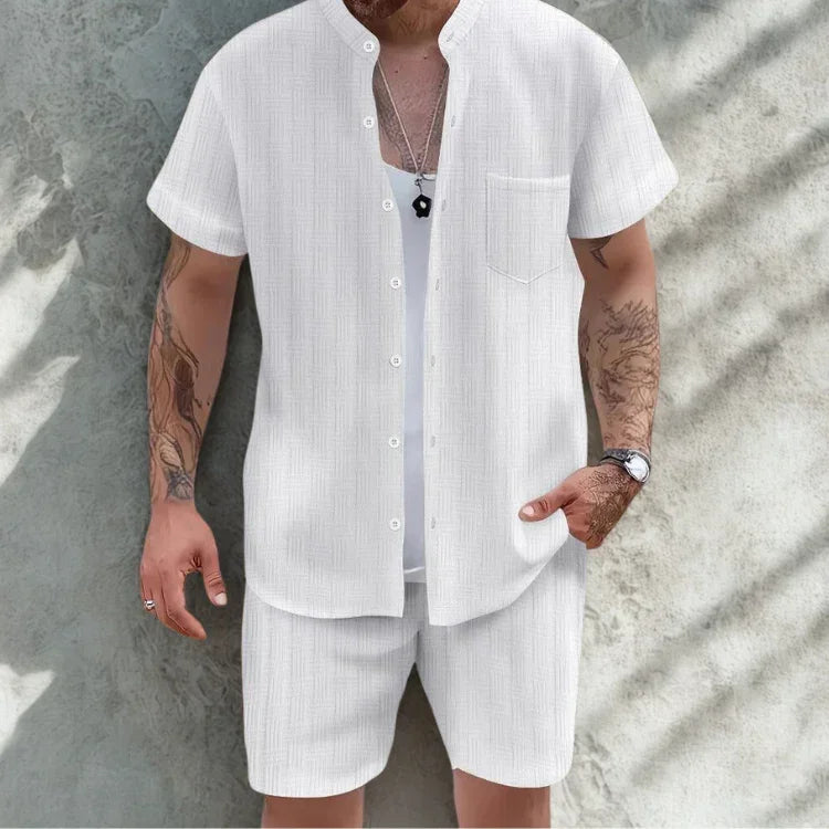 Men’s Casual Set with Relaxed Fit for Summer Comfort Rebooters mens 2 piece set