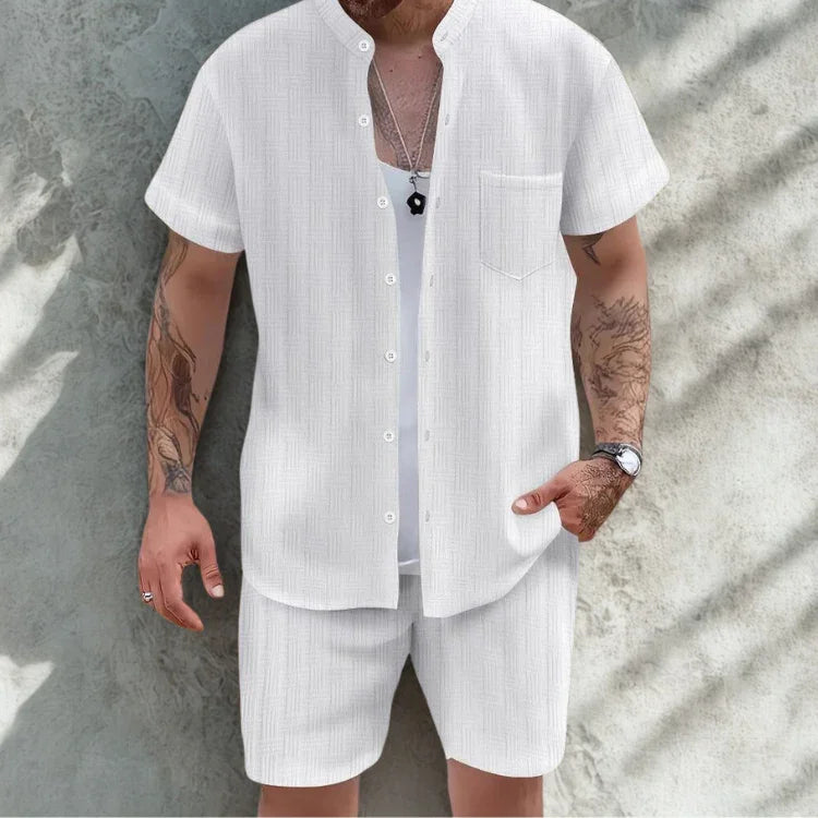Men’s Casual Set with Relaxed Fit for Summer Comfort Rebooters mens 2 piece set