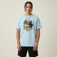 Men’s Van Gogh Cat Sunflower T-Shirt | Rebooters