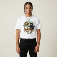 Men’s Van Gogh Cat Sunflower T-Shirt | Rebooters