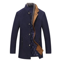 Mens Winter Wool Coat Mid-Length | Lorenzo Stylish Warmth - Rebooters