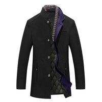 Mens Winter Wool Coat Mid-Length | Lorenzo Stylish Warmth - Rebooters