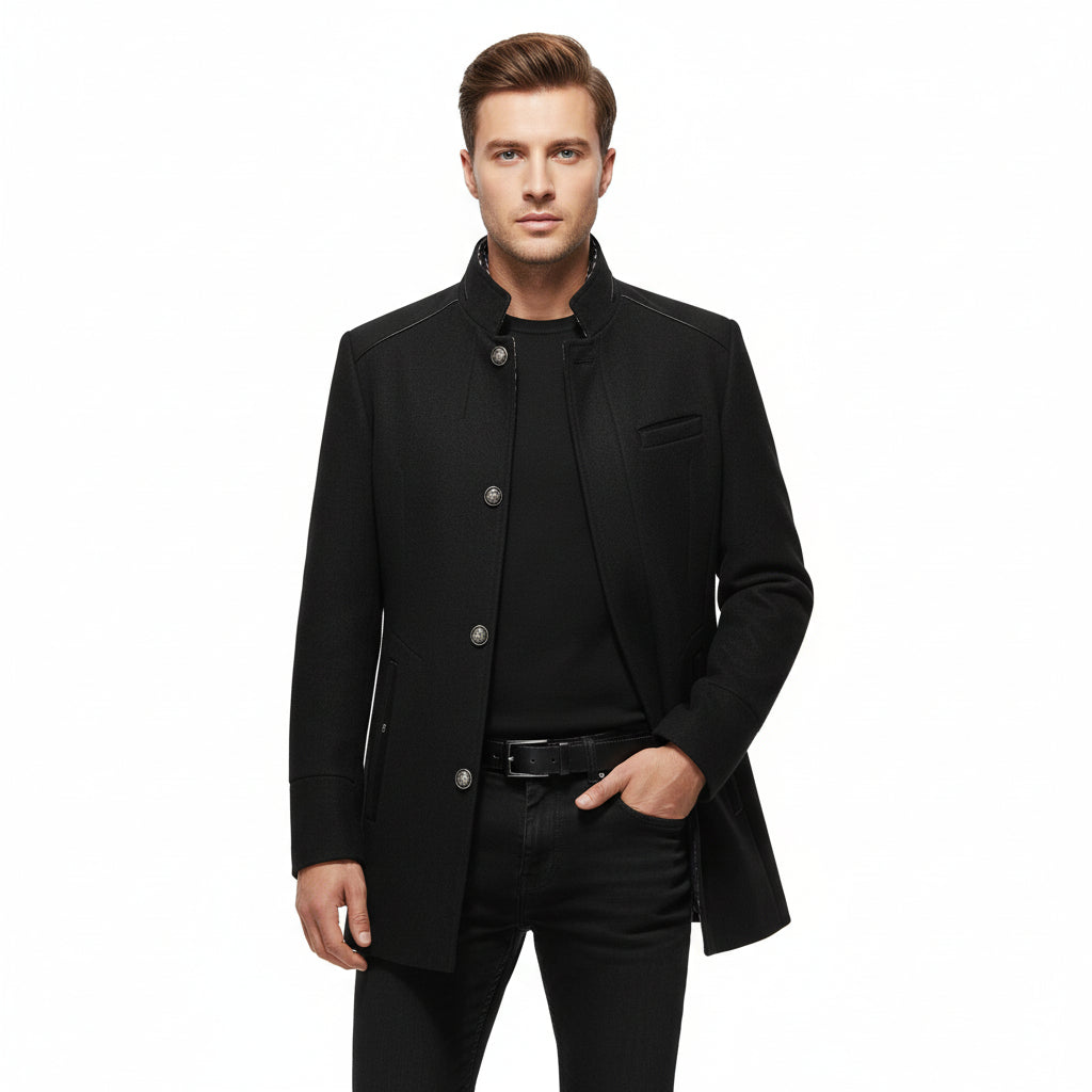Mens Wool Coat Winter Jacaket