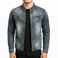 Miguel Angel Men's Retro Denim Jacket | Rebooters