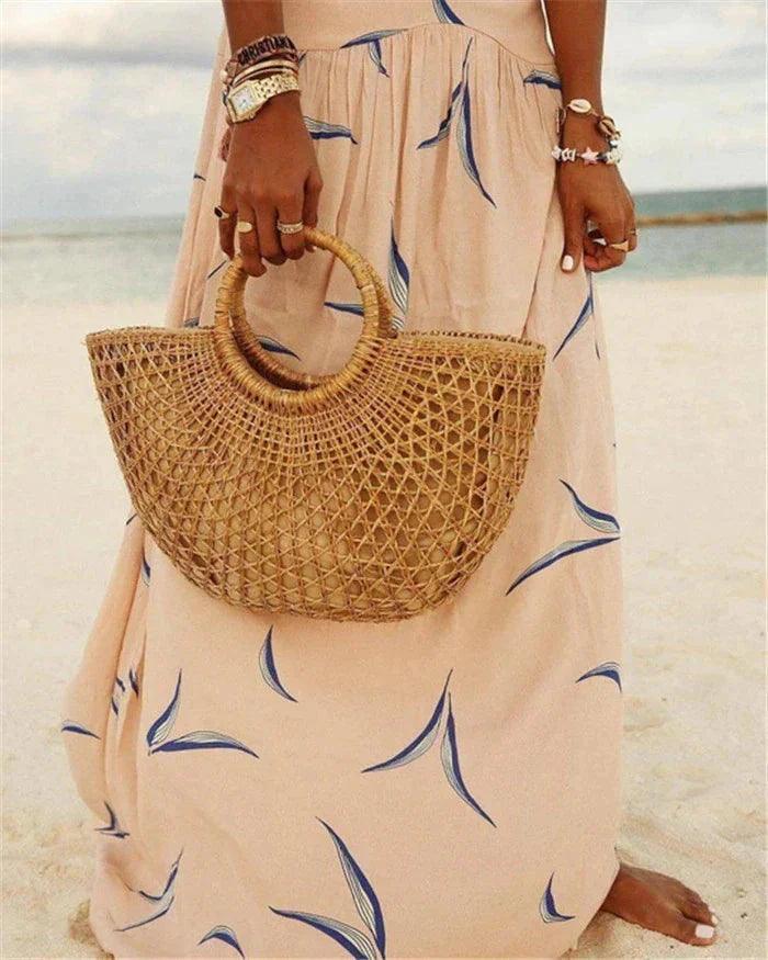 Elegant Women's Maxi Dress with Flattering Deep V-Neck Rebooters Maxi Women's Dresses