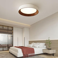 Modern Wood LED Round Ceiling Light for Stylish Interiors - Rebooters