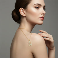 Letter Necklace A–Z, Gold Initial Necklace | Rebooters