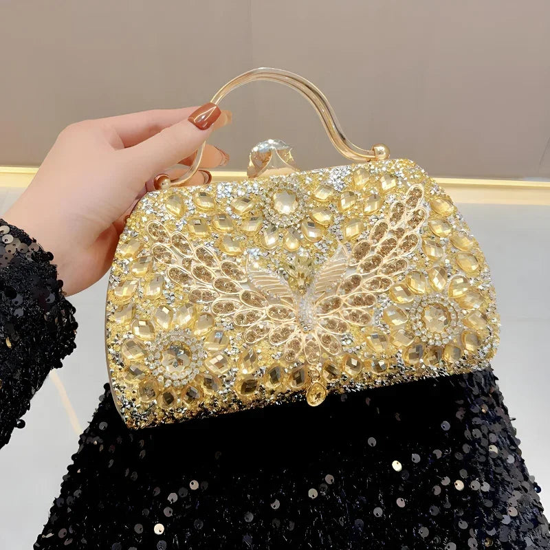 Isabella Teresa Diamond-Encrusted Leather Handbag Rebooters