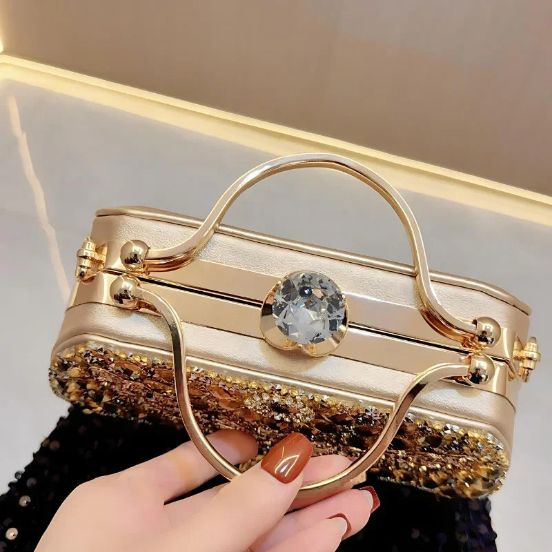 Isabella Teresa Diamond-Encrusted Leather Handbag Rebooters