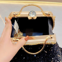 Isabella Teresa Diamond-Encrusted Leather Handbag Rebooters