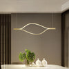 Modern Waving Chandelier Light Fixture Metal Pendant Lights - Rebooters