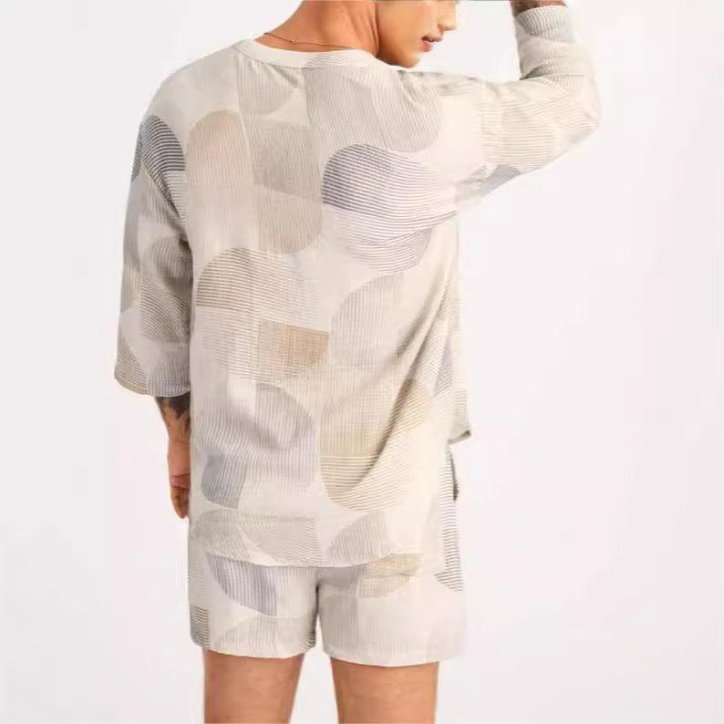Men’s Casual Set with Breathable Fabric and Relaxed Fit Rebooters mens 2 piece set