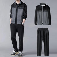 Men's Tracksuit Set with Geometric Accents for Active Comfort Rebooters mens 2 piece set