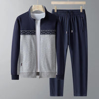 Men's Tracksuit Set with Geometric Accents for Active Comfort Rebooters mens 2 piece set