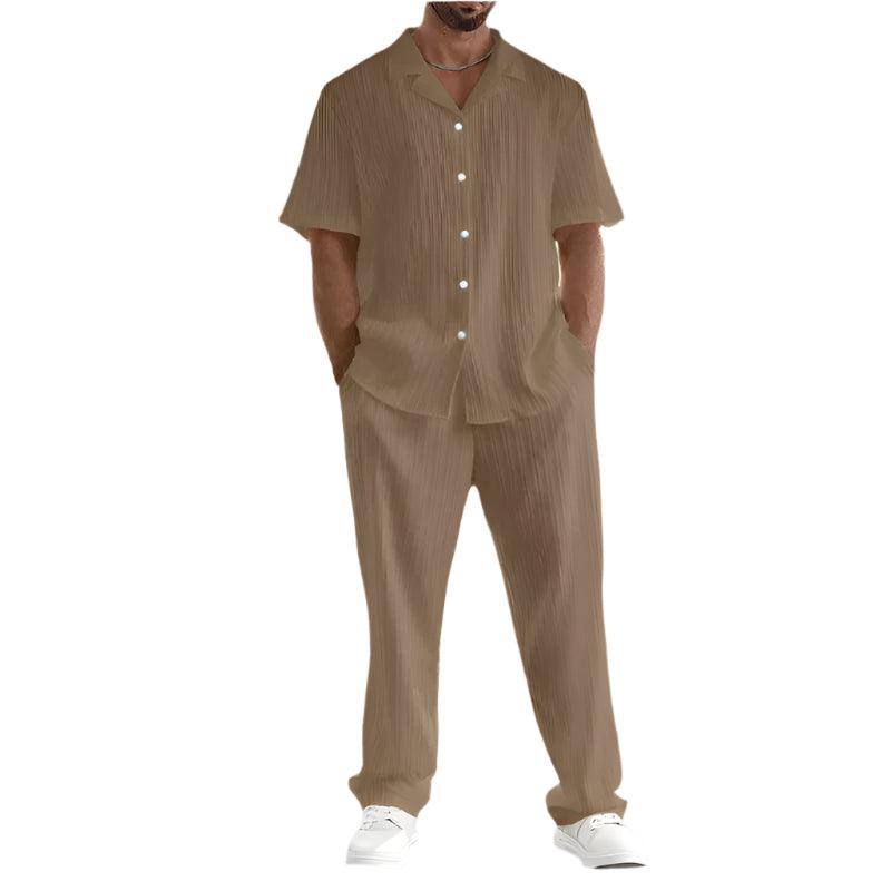 Men’s Casual Set with Breathable Cotton for Summer Comfort Rebooters mens 2 piece set