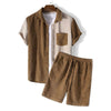 Men’s Two-Piece Set Waffle Texture for Casual Comfort Rebooters mens 2 piece set