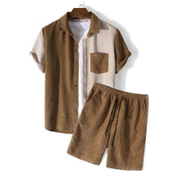 Men’s Waffle Texture Lounge Set for Ultimate Comfort Rebooters mens 2 piece set