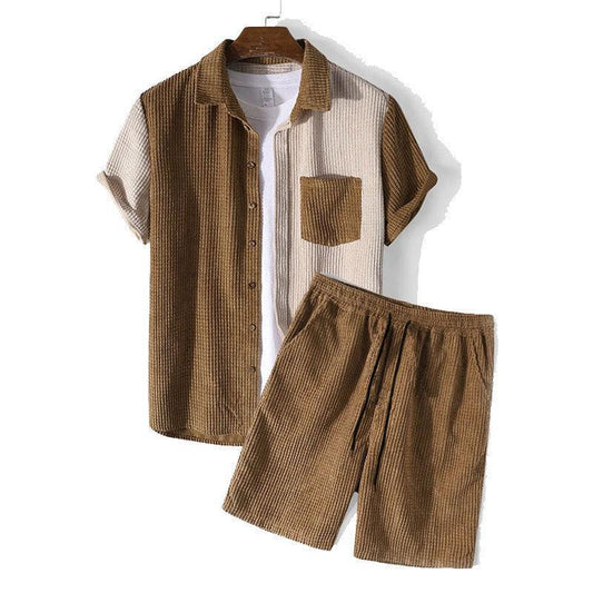 Men’s Waffle Texture Lounge Set for Ultimate Comfort Rebooters mens 2 piece set