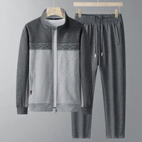 Men's Tracksuit Set with Geometric Accents for Active Comfort Rebooters mens 2 piece set