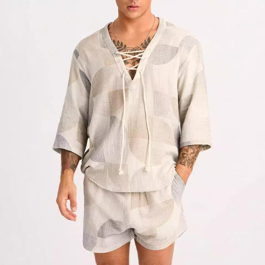 Men’s Casual Set with Breathable Fabric and Relaxed Fit Rebooters mens 2 piece set