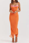 Phoebe Lace Mesh Midi Dress for Stylish Summer Events - Rebooters -Women's Dresses