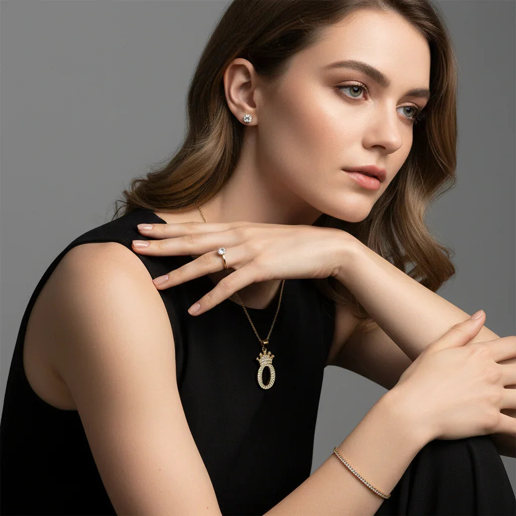 Letter Necklace A–Z, Gold Initial Necklace | Rebooters