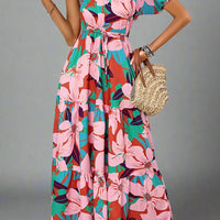 Penelope Statement-Making Puff Sleeve One-Shoulder Maxi Dress for Elegant Occasions - Rebooters -Women's Dresses