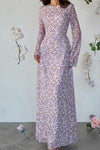 Nellie Petal Whisper Maxi Dress Elegant Floral Gown - Rebooters -Women's Dresses
