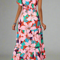 Penelope Statement-Making Puff Sleeve One-Shoulder Maxi Dress for Elegant Occasions - Rebooters -Women's Dresses