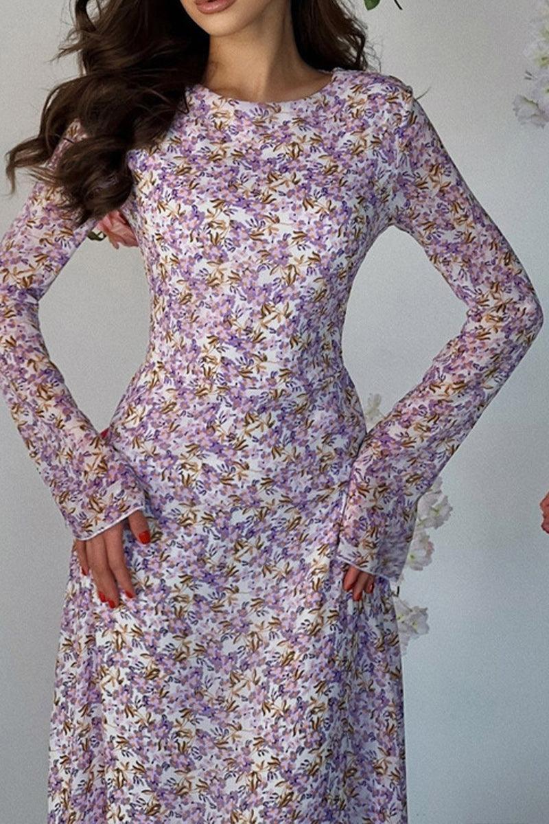 Nellie Petal Whisper Maxi Dress Elegant Floral Gown - Rebooters -Women's Dresses