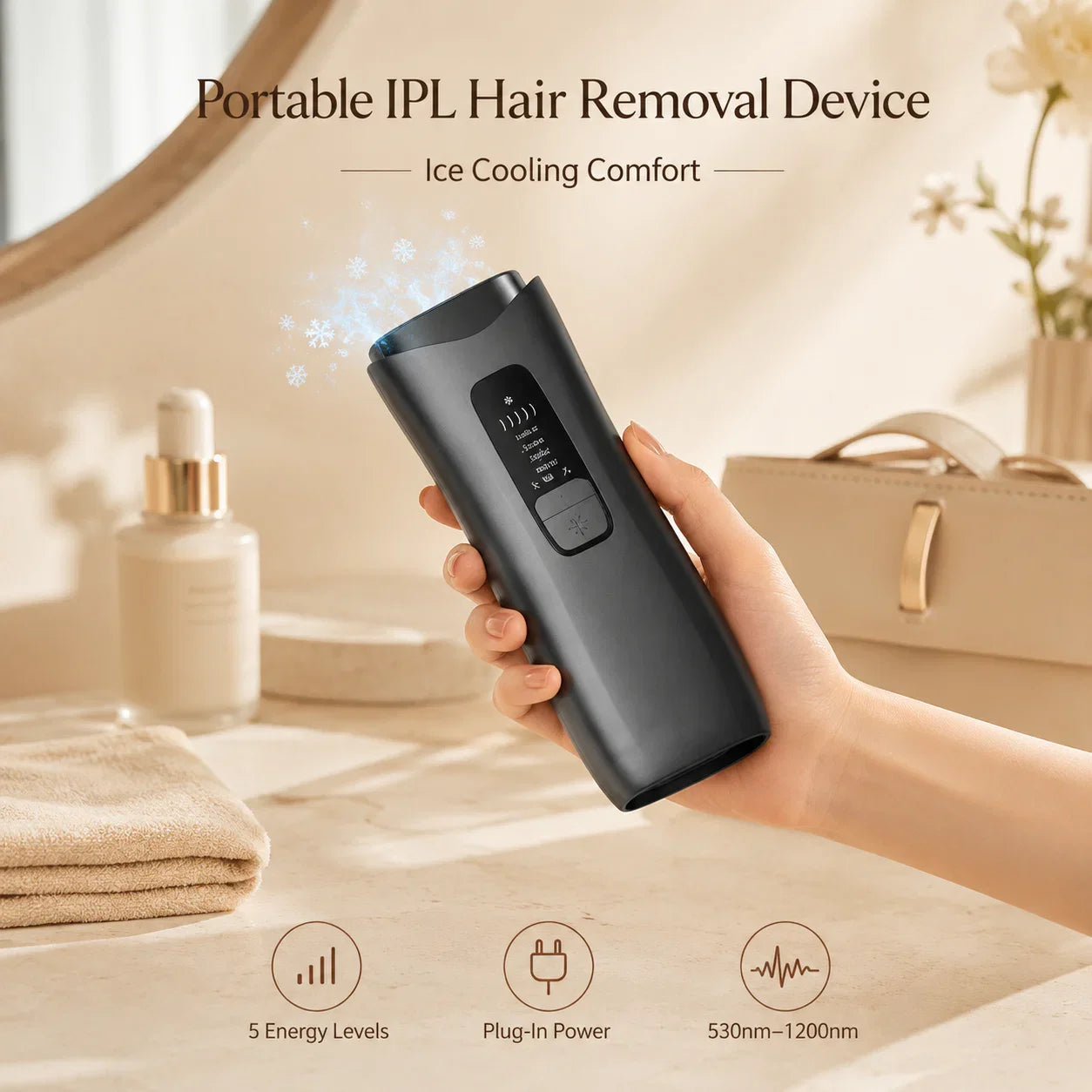 IPL Hair Removal Device for Women Cooling Kit Torino Limited Editions