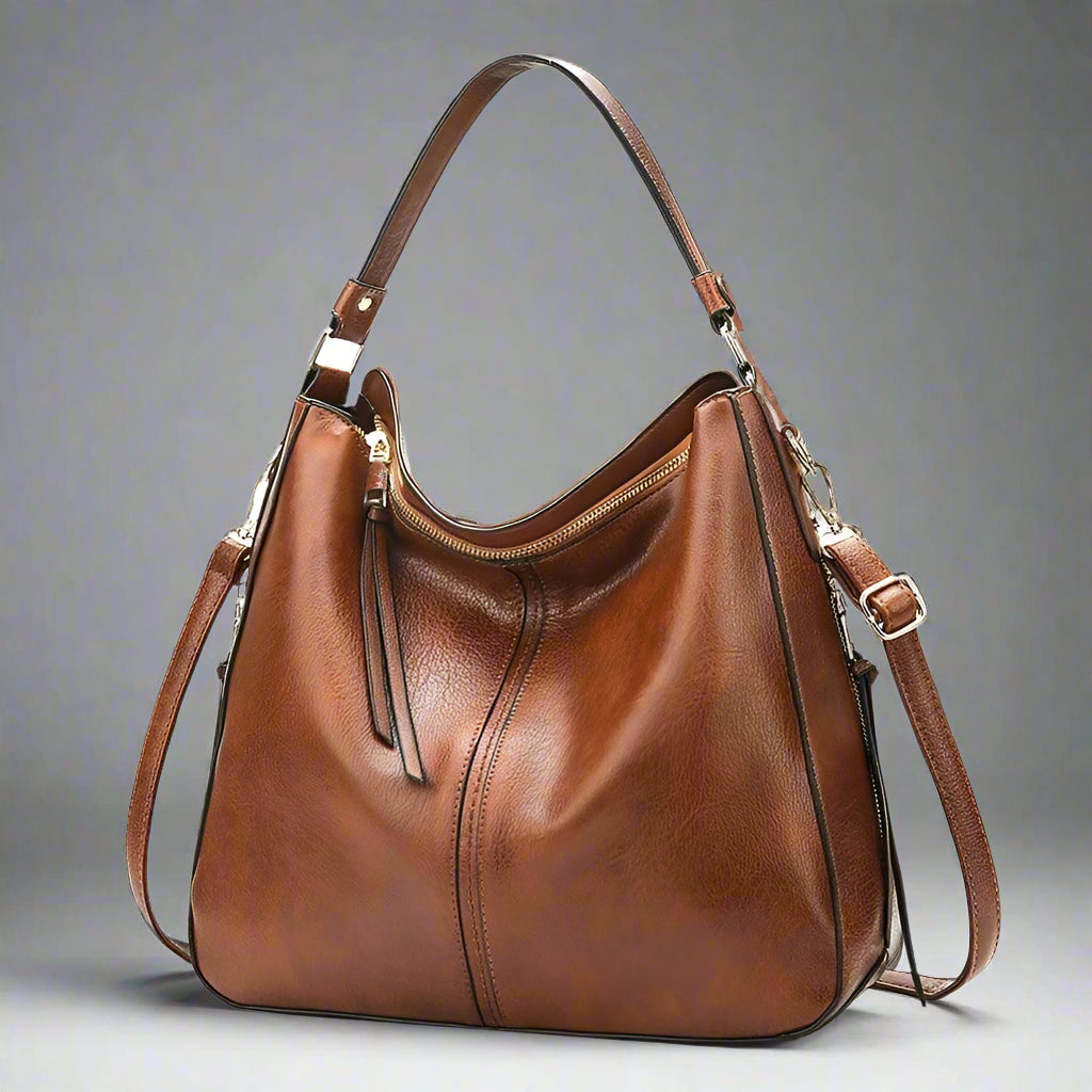 Women Premium Spacious Leather Shoulder Bag for Everyday Use - Rebooters