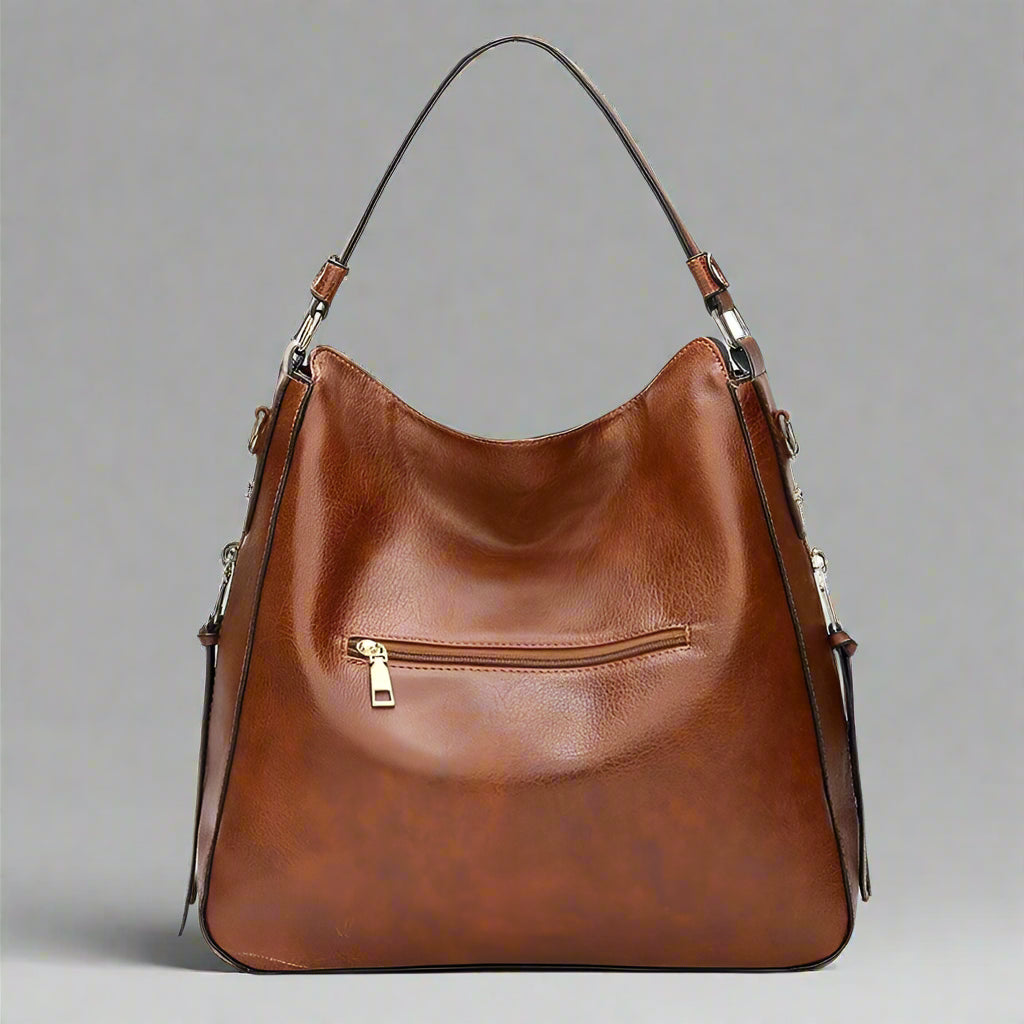 Women Premium Spacious Leather Shoulder Bag for Everyday Use - Rebooters