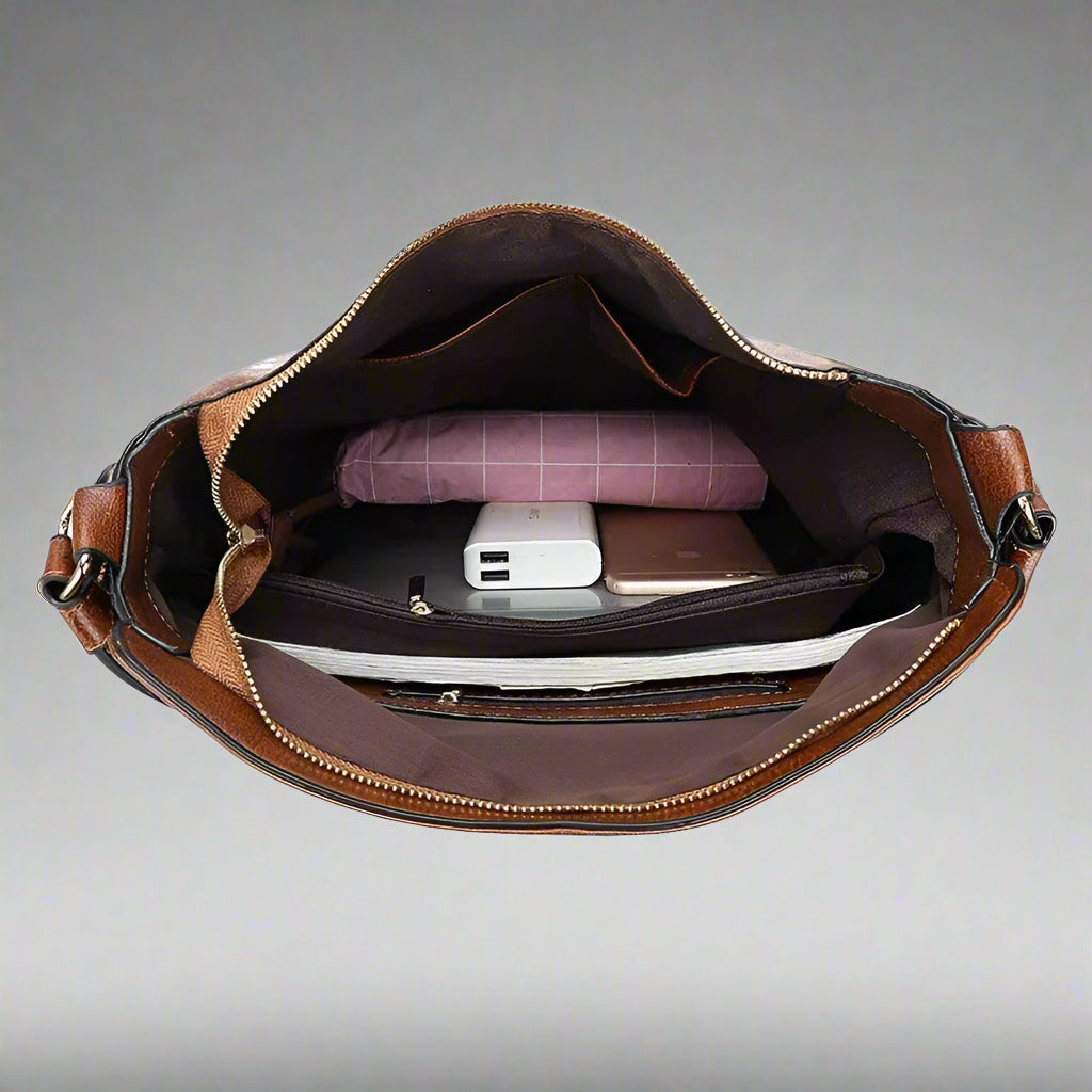 Women Premium Spacious Leather Shoulder Bag for Everyday Use - Rebooters