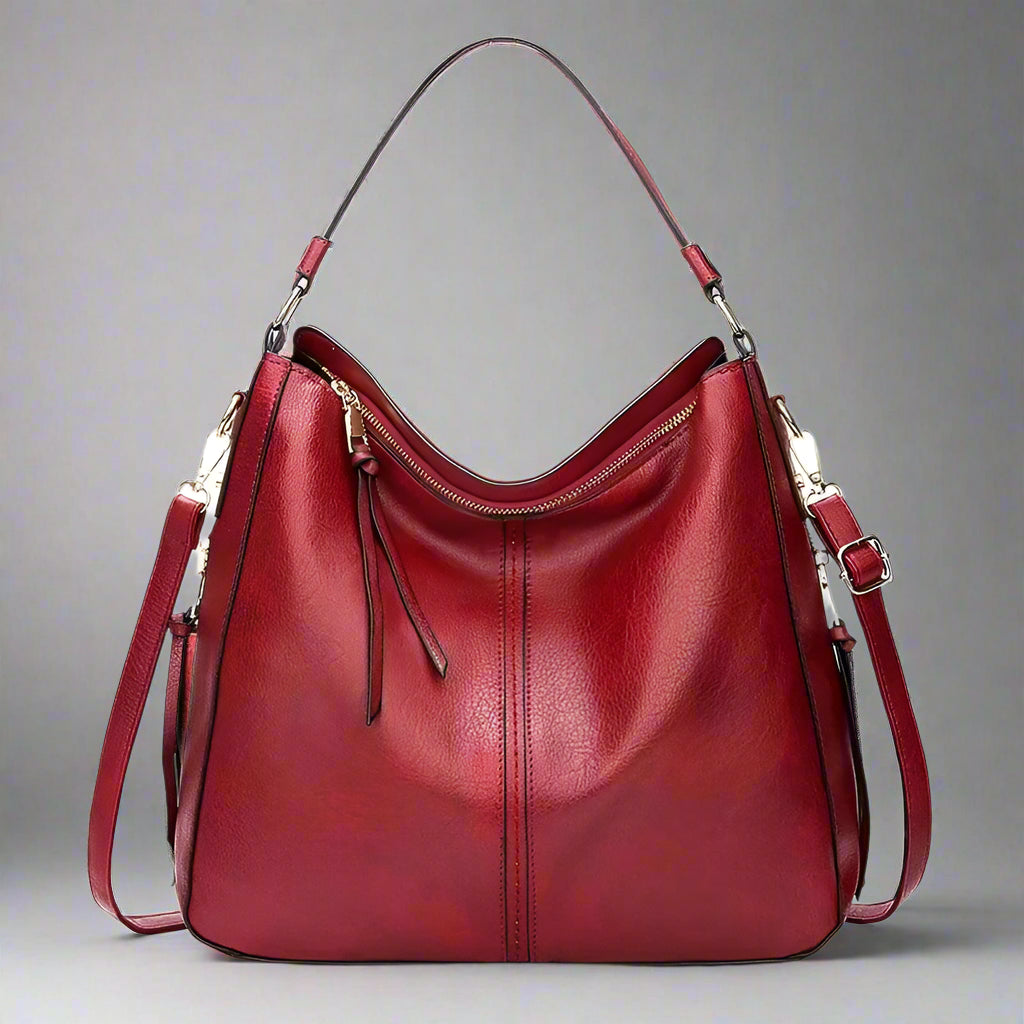 Women Premium Spacious Leather Shoulder Bag for Everyday Use - Rebooters