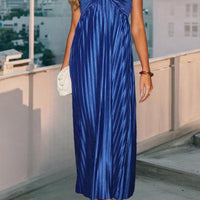 Elegant Catalina Pleated Halter Midi Dress for Stunning Looks Rebooters Maxi Women's Dresses