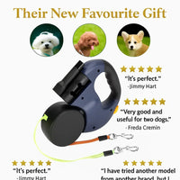 Rebooters Twin-Line Retractable Dog Leash